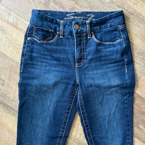 seven 7 jeans dark blue women’s size 6 EUC - Picture 3 of 14